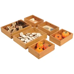 Wooden Sorting Boxes 6pk