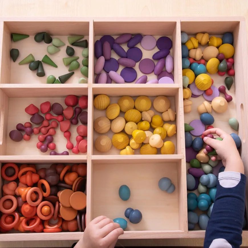 Wooden Sorting Tray