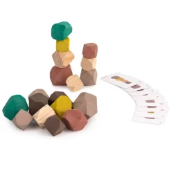 Wooden Stacking Building Boulders 18pk