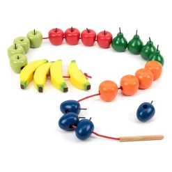 Wooden Threading and Lacing Fruit