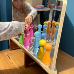 Wooden 4-Way Mirror