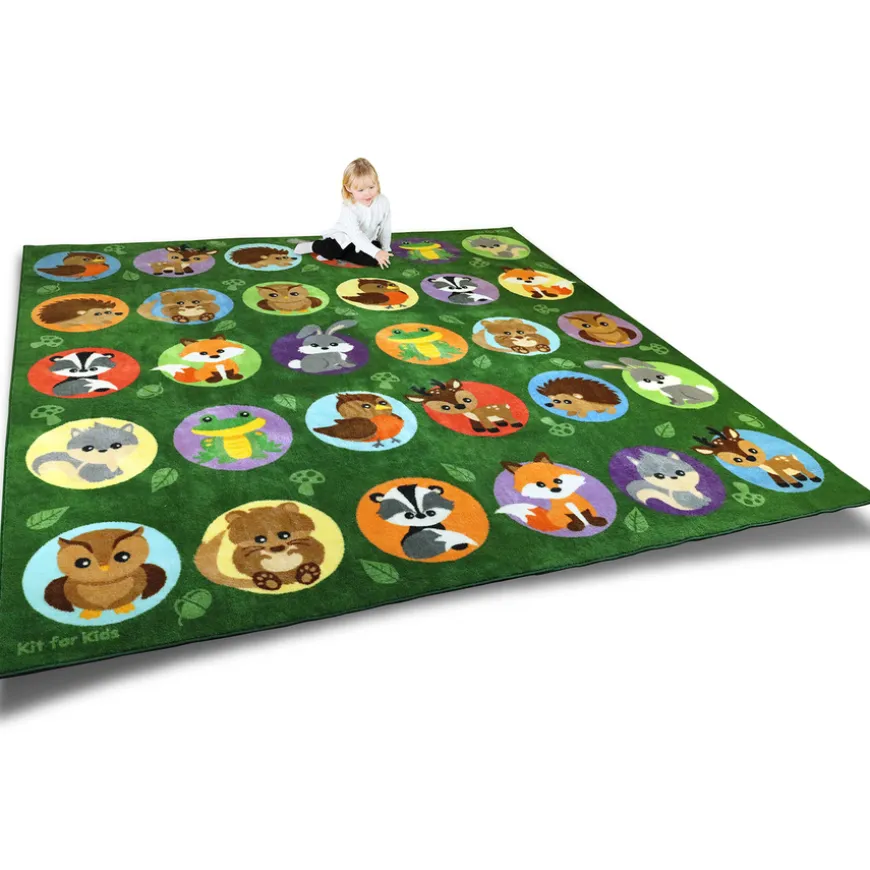 Woodland Animals Placement Carpet 3m x 3m