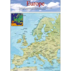World Europe and UK Maps Set A3