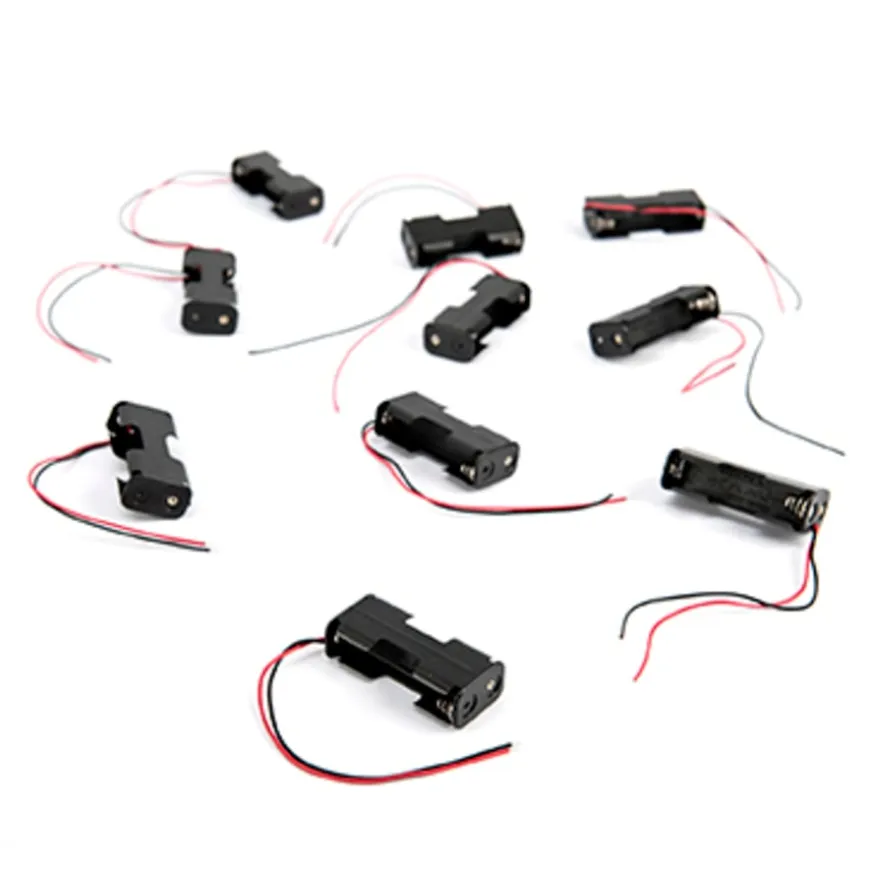 2 x AA Battery Holders with Leads