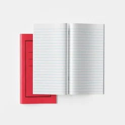 8'' x 4'' Exercise Book 12mm Ruled 32pg Red 50pk