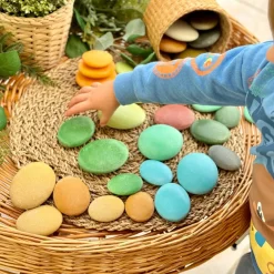 Yellow Door Nature Sorting Stones Set 36pc