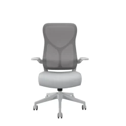 Zip Mesh Back Chair with Folding Arms
