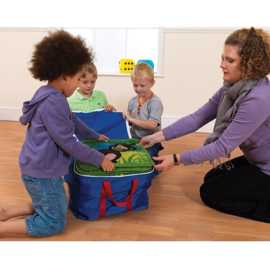 Zoo Animals Mini Placement Carpet Squares 30pk
